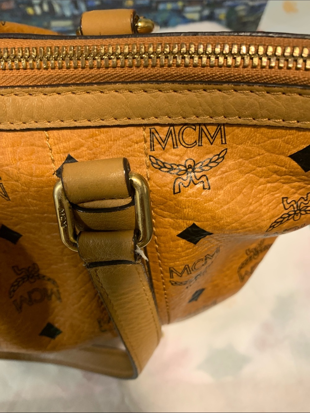 MCM Cognac shoulder bag/crossbody - Picture 9 of 16